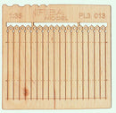 Model Scene - PL3-013 - Tall Decorative Wooden Fence III