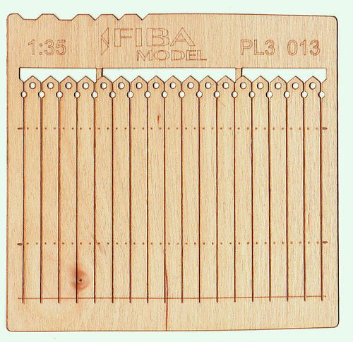 Model Scene - PL3-013 - Tall Decorative Wooden Fence III
