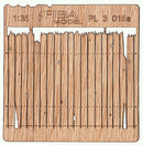Model Scene - PL3-015 - Tall Damaged Wooden Fence II