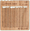 Model Scene - PL3-016 - Tall Irregular Wooden Fence I