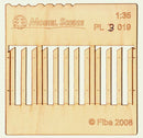 Model Scene - PL3-019 - Tall Gapped Wide Fence Boards