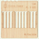 Model Scene - PL3-020 - Tall Gapped Fence Boards