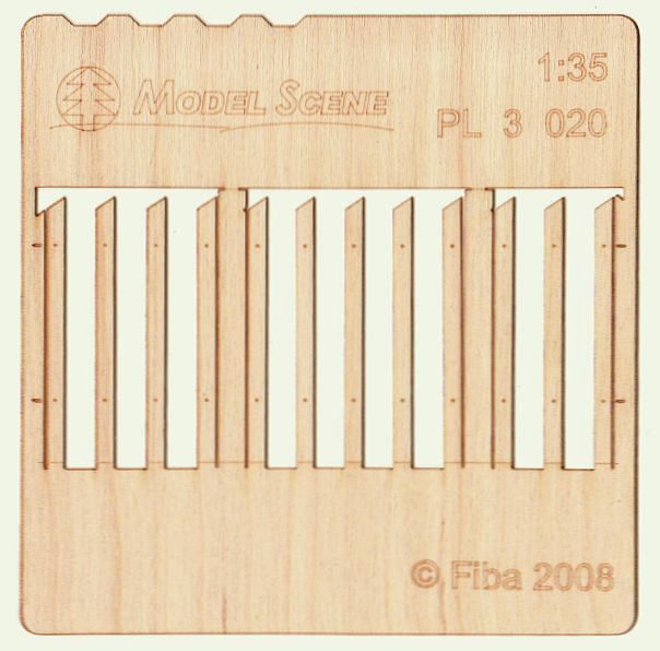 Model Scene - PL3-020 - Tall Gapped Fence Boards