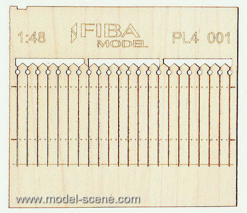 Model Scene - PL4-001 - Medium Decorative Wooden Fence I