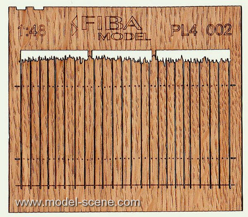 Model Scene - PL4-002 - Medium Rough Cut Wooden Fence I
