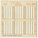 Model Scene - PL4-005 - Medium Gapped Wooden Picket Fence