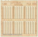 Model Scene - PL4-008 - Medium Gapped Wooden Stockade Fence I