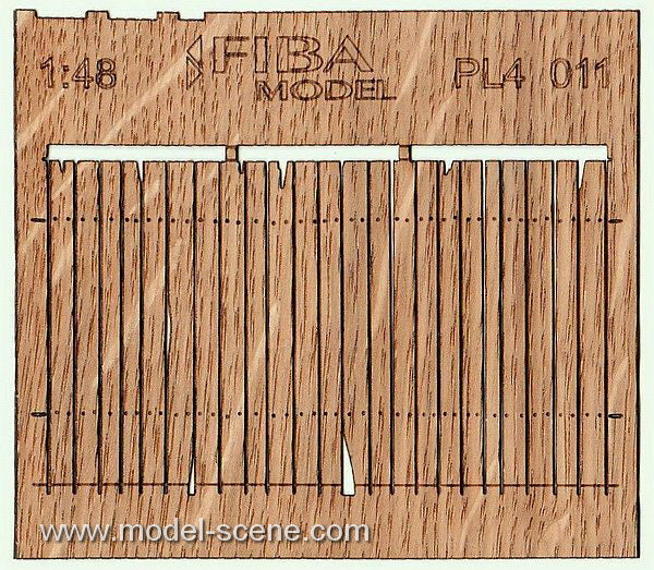 Model Scene - PL4-011 - Medium Damaged Wooden Fence I