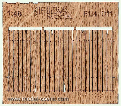 Model Scene - PL4-011 - Medium Damaged Wooden Fence I