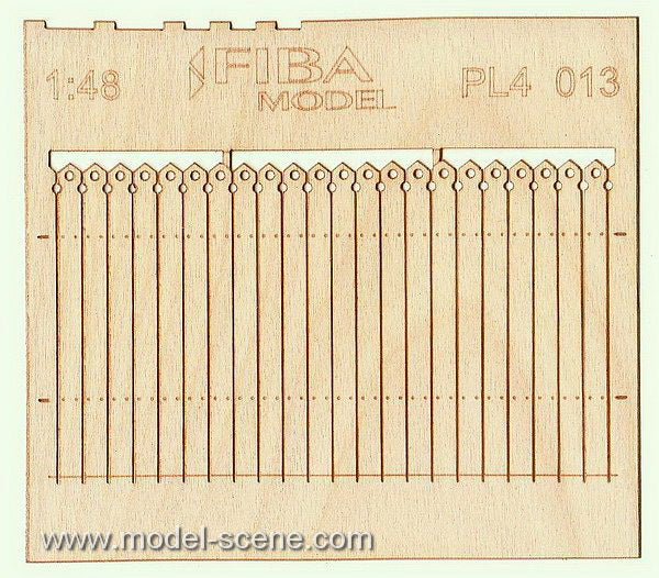 Model Scene - PL4-013 - Medium Decorative Wooden Fence III