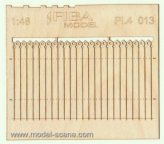Model Scene - PL4-013 - Medium Decorative Wooden Fence III