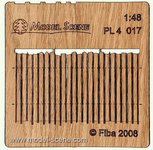 Model Scene - PL4-017 - Medium Irregular Wooden Fence II