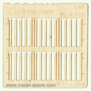 Model Scene - PL4-019 - Medium Gapped Wide Fence Boards