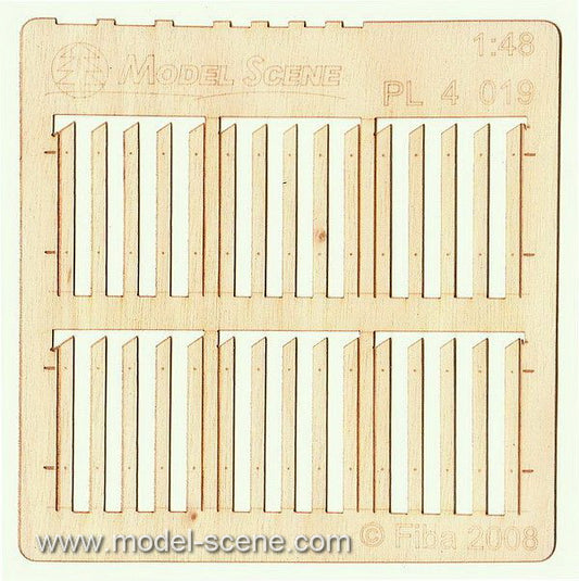 Model Scene - PL4-019 - Medium Gapped Wide Fence Boards