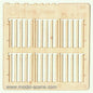 Model Scene - PL4-019 - Medium Gapped Wide Fence Boards