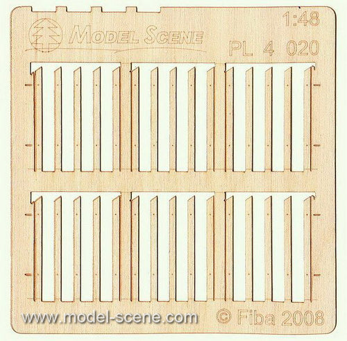 Model Scene - PL4-020 - Medium Gapped Fence Boards
