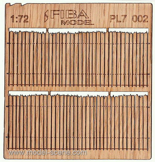 Model Scene - PL7-002 - Rough Cut Wooden Fence I