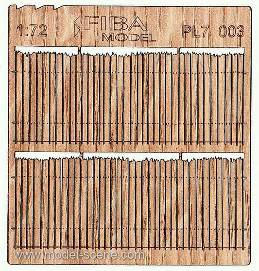Model Scene - PL7-003 - Rough Cut Wooden Fence II