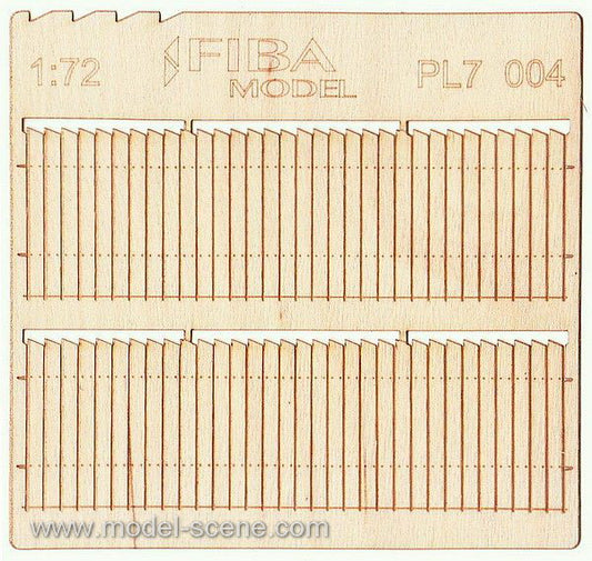 Model Scene - PL7-004 - Saw Tooth Wooden Fence