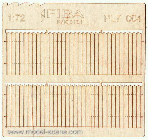 Model Scene - PL7-004 - Saw Tooth Wooden Fence