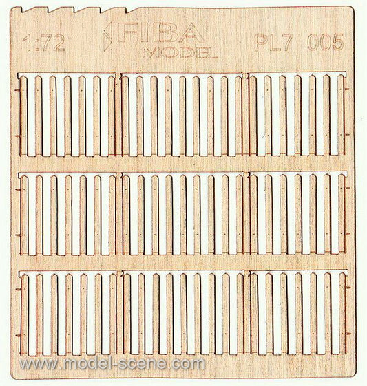 Model Scene - PL7-005 - Gapped Wooden Picket Fence