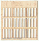 Model Scene - PL7-005 - Gapped Wooden Picket Fence