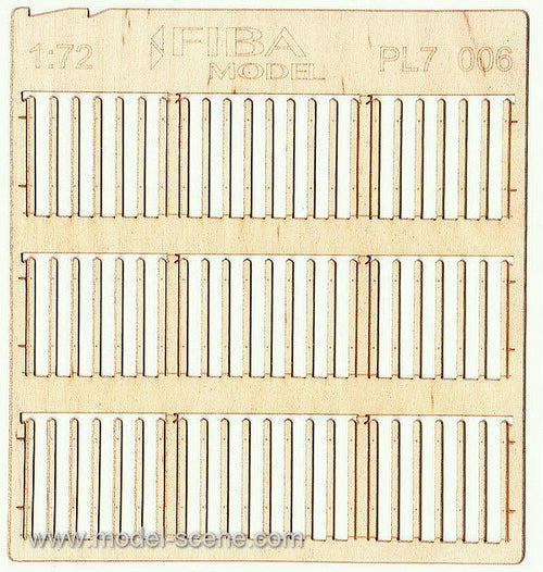 Model Scene - PL7-006 - Gapped Narrow Wooden Picket Fence