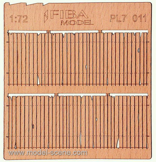 Model Scene - PL7-011 - Damaged Wooden Fence I