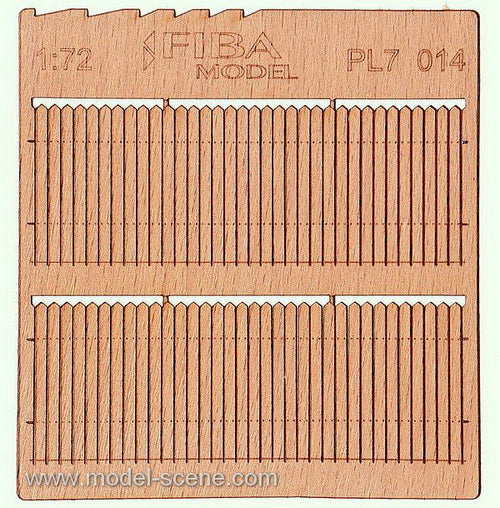 Model Scene - PL7-014 - Wooden Stockade Fence III