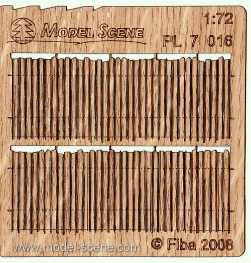 Model Scene - PL7-016 - Irregular Wooden Fence I
