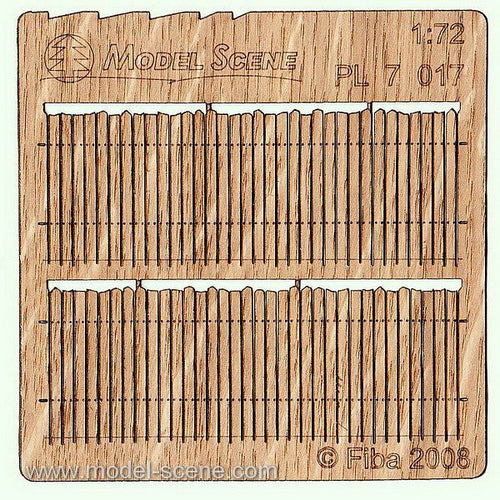Model Scene - PL7-017 - Irregular Wooden Fence II
