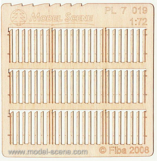 Model Scene - PL7-019 - Gapped Wide Fence Boards