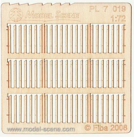 Model Scene - PL7-019 - Gapped Wide Fence Boards
