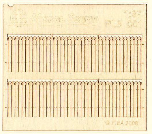 Model Scene - PL8-001 - Small Decorative Wooden Fence I