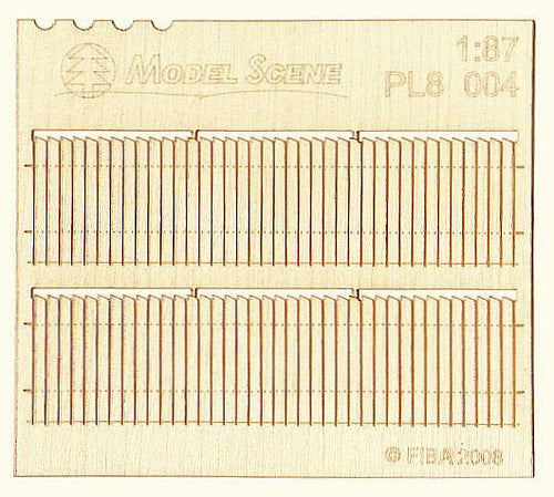 Model Scene - PL8-004 - Small Saw Tooth Wooden Fence