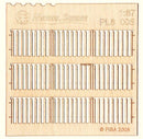 Model Scene - PL8-005 - Small Gapped Wooden Picket Fence
