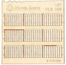 Model Scene - PL8-008 - Small Gapped Wooden Stockade Fence I