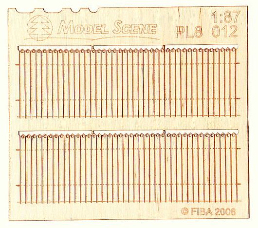 Model Scene - PL8-012 - Small Decorative Wooden Fence II