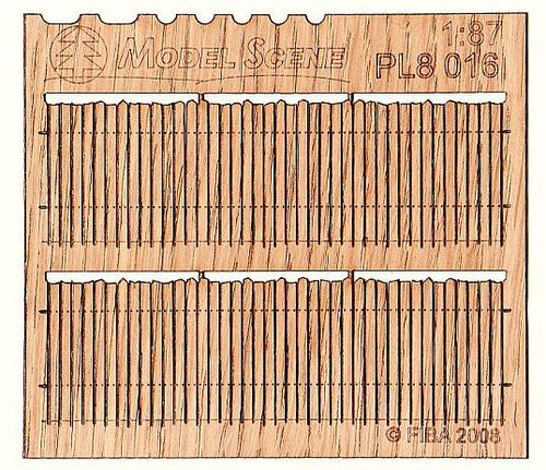 Model Scene - PL8-016 - Small Irregular Wooden Fence I