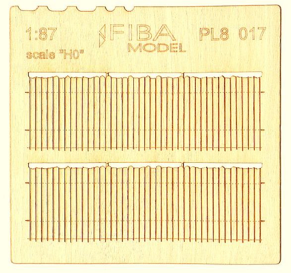 Model Scene - PL8-017 - Small Irregular Wooden Fence II