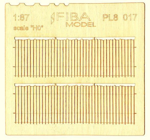 Model Scene - PL8-017 - Small Irregular Wooden Fence II