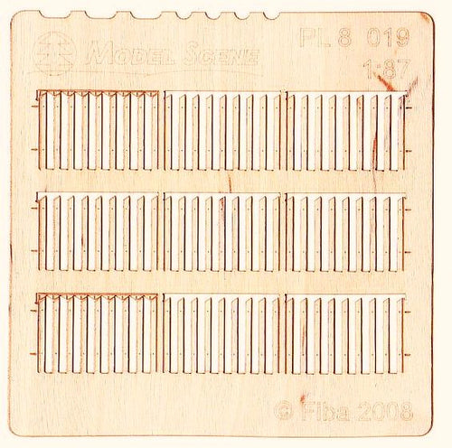 Model Scene - PL8-019 - Small Gapped Wide Fence Boards