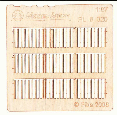 Model Scene - PL8-020 - Small Gapped Fence Boards