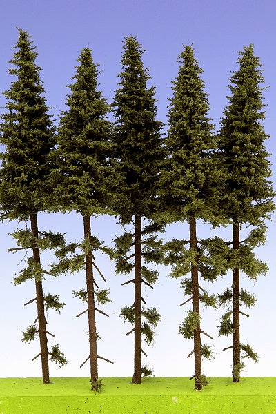 Model Scene - SK200 - Spruce Trees with Trunks (180-220mm)