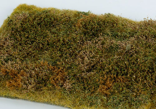 Model Scene - F573 - Wild Area with Bushes Mat in Late Summer (18x28cm)