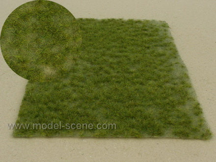 Model Scene - F514 - Mid Green Long Grass Tuft Sheet (18x28cm)
