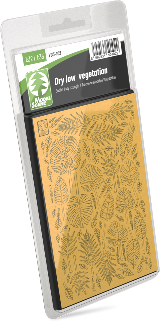 Model Scene - VG3-102 - Dry Low Jungle Vegetation
