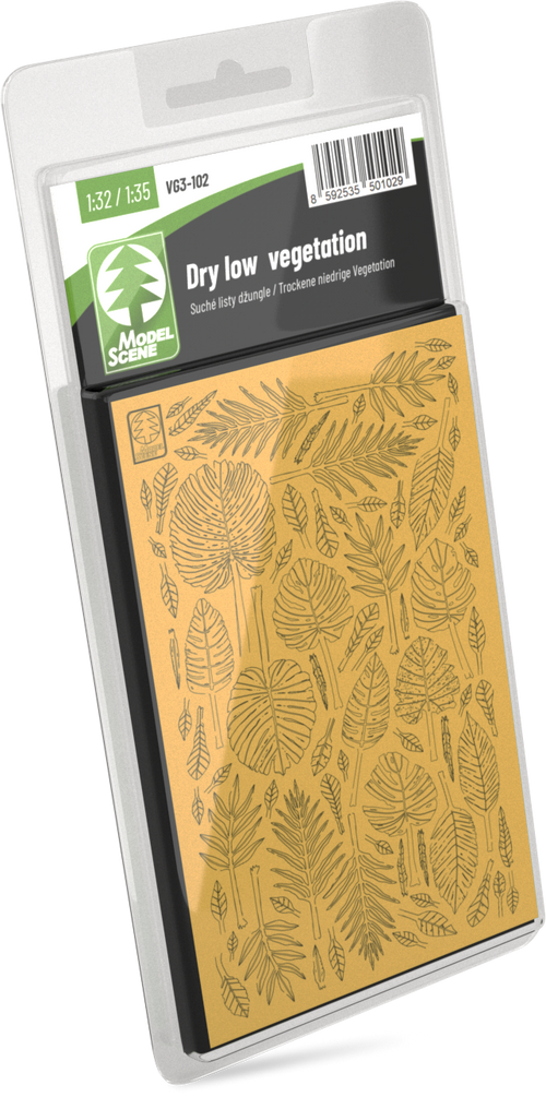 Model Scene - VG3-102 - Dry Low Jungle Vegetation