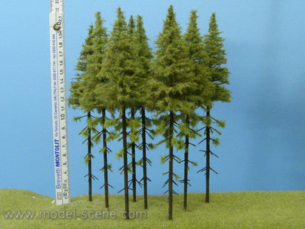 Model Scene - MK200 - Larch Trees with Trunks (180-220mm)