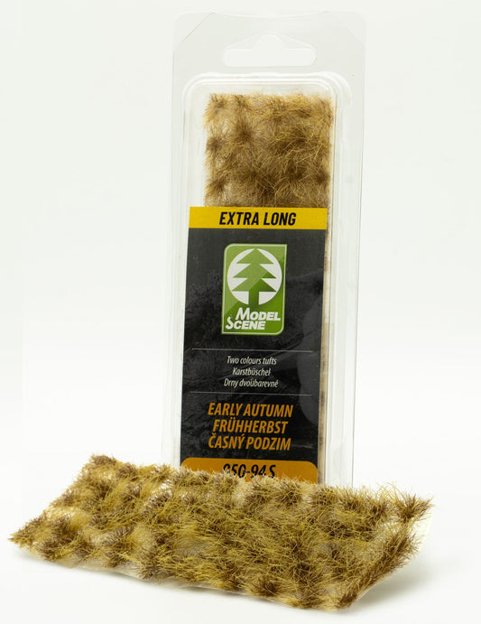 Model Scene - 050-94S - Extra Long Two Colour Grass Tufts in Early Autumn